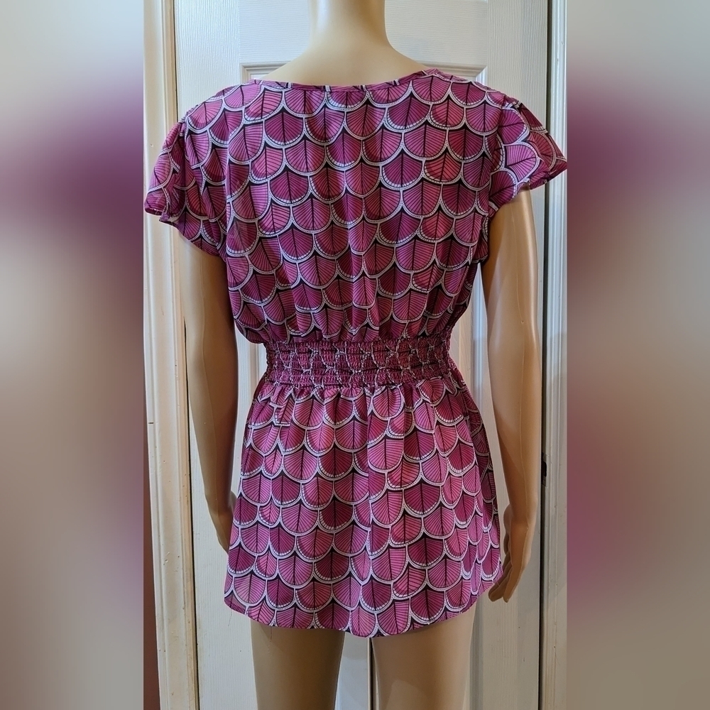 pre-owned apt.9 short sleeve pink shirt size large, TC - Picture 2 of 3